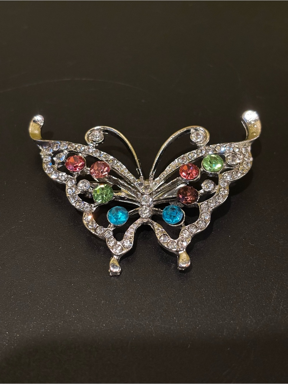 Multicolor Crystal Butterfly Brooch - Women Jewelry